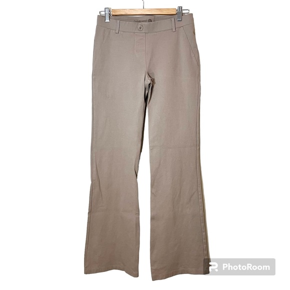 BetaBrand Classic Bootcut Dress Pant Yoga Pant Tan Khaki Twill Size Small - Picture 1 of 11